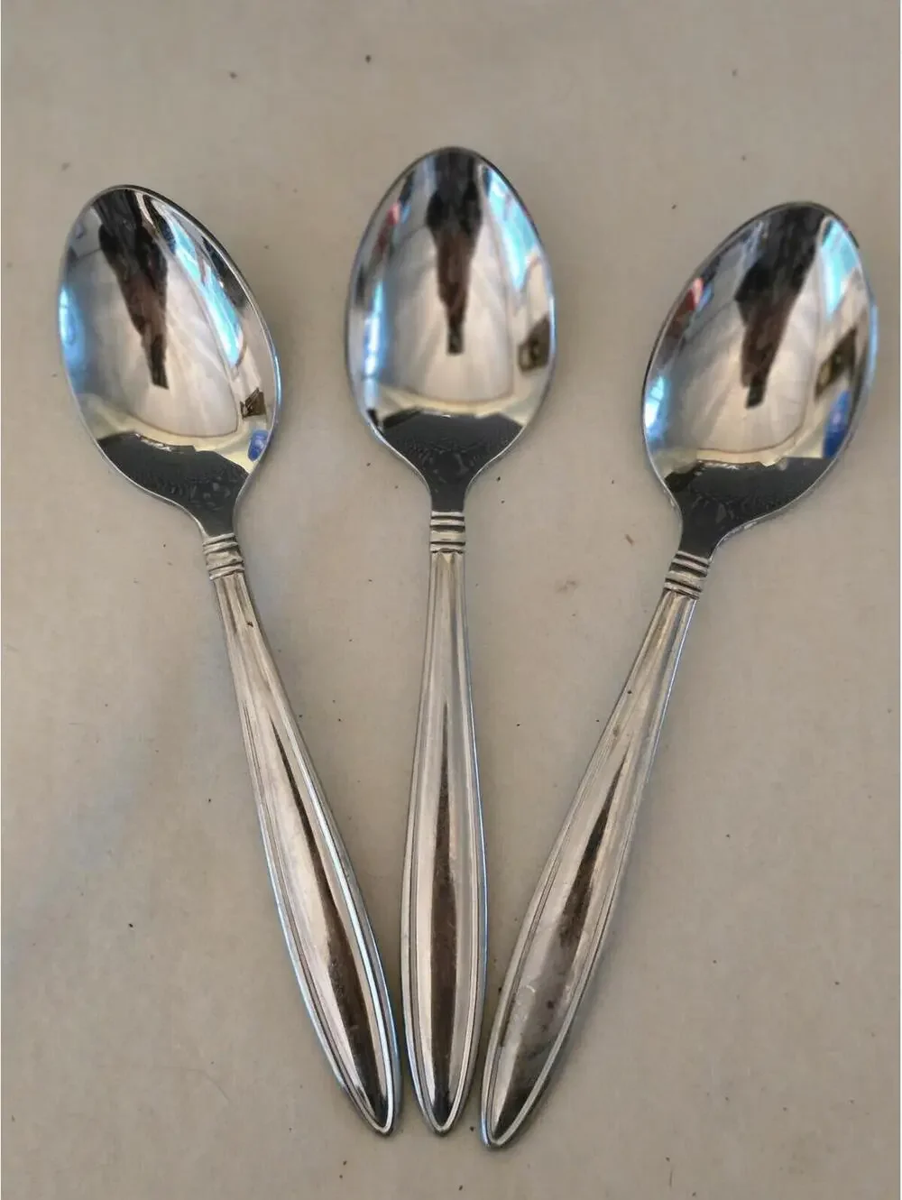 Reed & Barton Celebration Stainless Korea Table Spoons Set of 4 Flatware